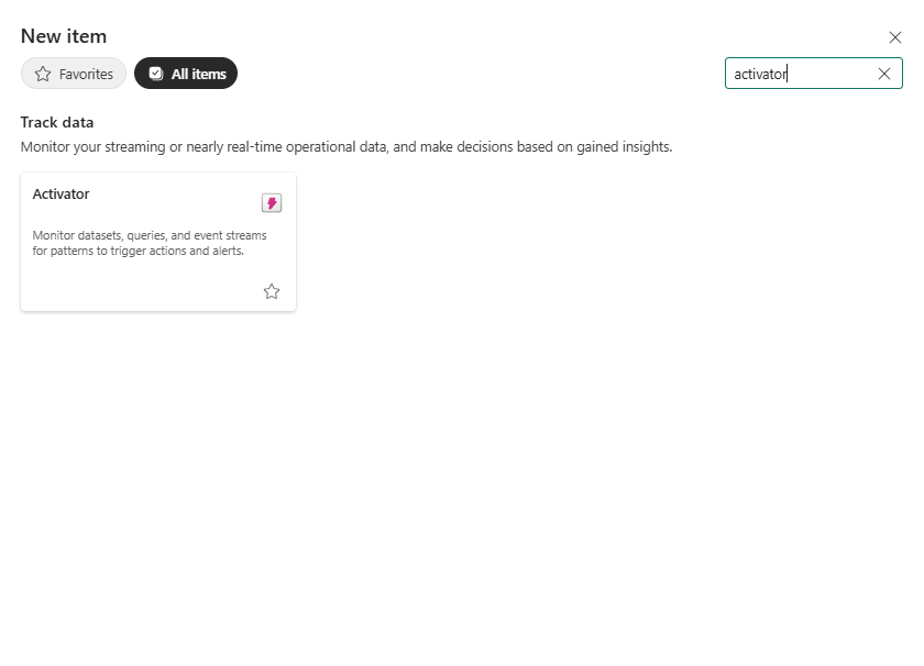 Activator Item Type