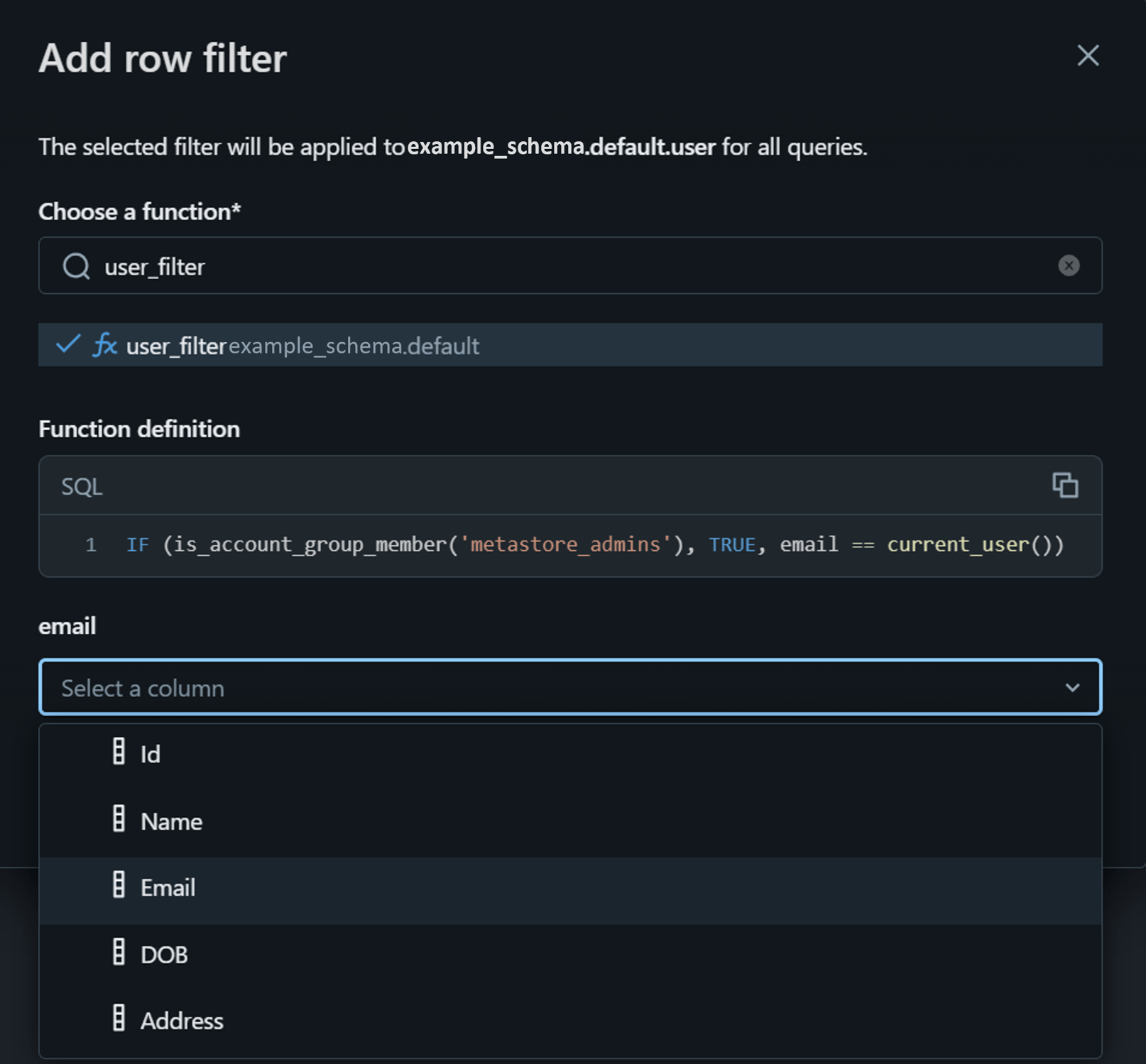 Do You See What I See? Fine-Grained Access Control in Unity Catalog