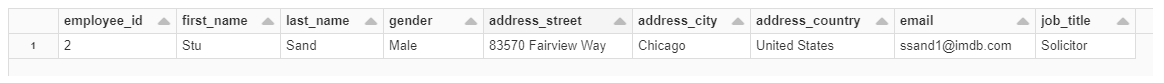 New row to amend or insert