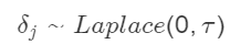 Laplace prior.