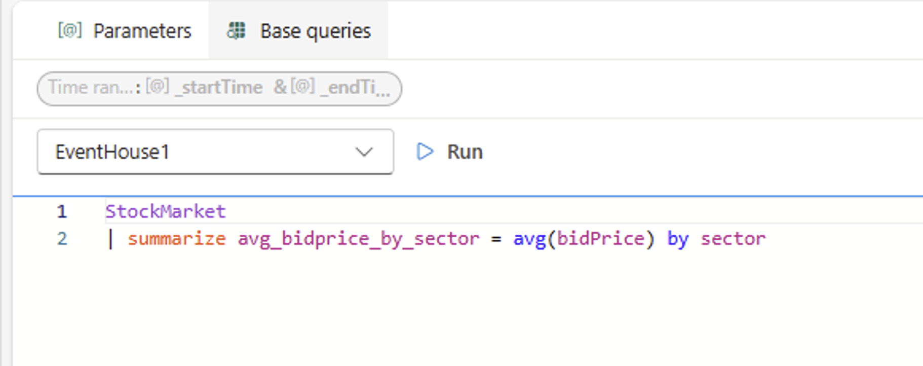 Real Time Dashboard Query-1